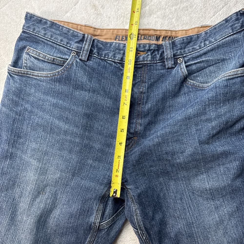 Duluth Trading Co Flex Ballroom Jeans Mens 36x32 Relaxed Fit Denim Blue Pants - Picture 8 of 11